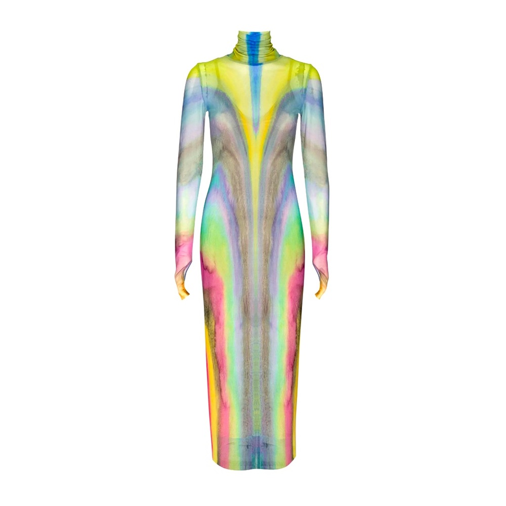 REVOLVE Shailene Midi Dress in Multi Watercolor (SOLD OUT ONLINE)